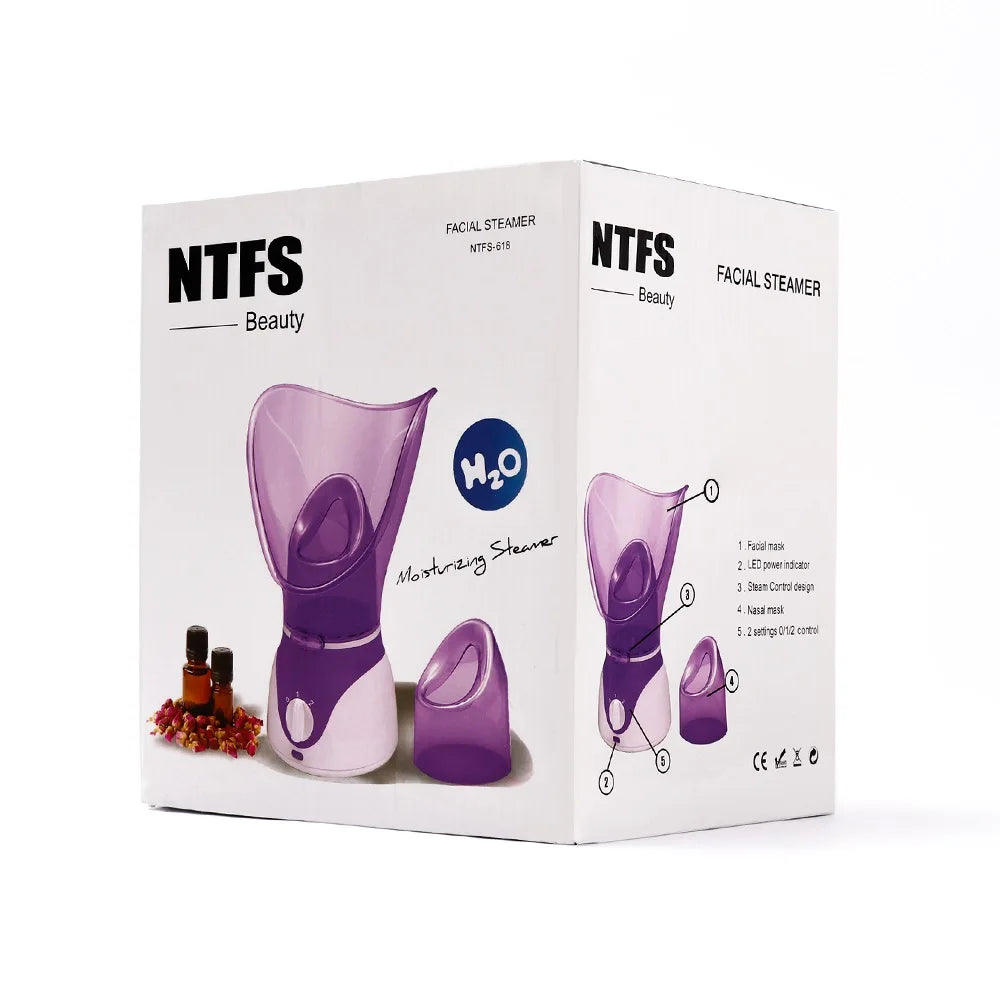 50ML Nano Facial Steamer | Hot Mist Face Humidifier for Deep Pore Cleansing & Skin Hydration