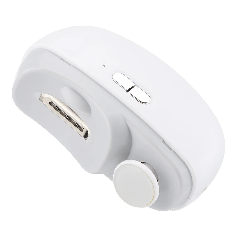 2-in-1 Electric Nail Clipper & Nail Grinder with Light – USB Rechargeable Automatic Fingernail Trimmer with Nail File & Nail Debris Storage for Adults, Elderly & Children