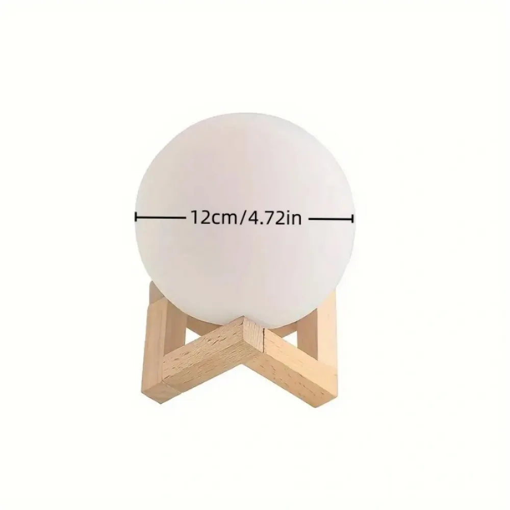 3D Moon Light Night Lamp with Stand | Battery Powered Moon Nightlight for Bedroom & Gifts